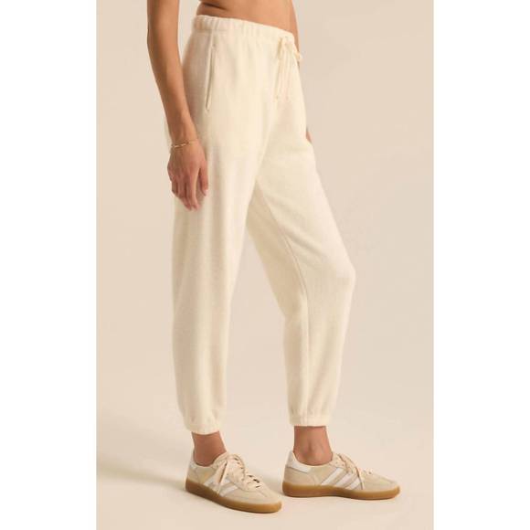 NEW Z SUPPLY unwind reverse fleece jogger in sea salt - Picture 3 of 5